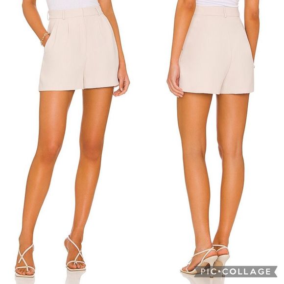 REVOLVE Pants - REVOLVE Amanda Uprichard Jane Dress Shorts in Bone Size XS